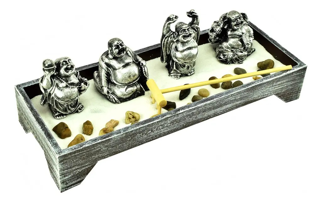 Jardín Zen Buda Aura Feng Shui Velas Meditación Armonía - Imagen 6