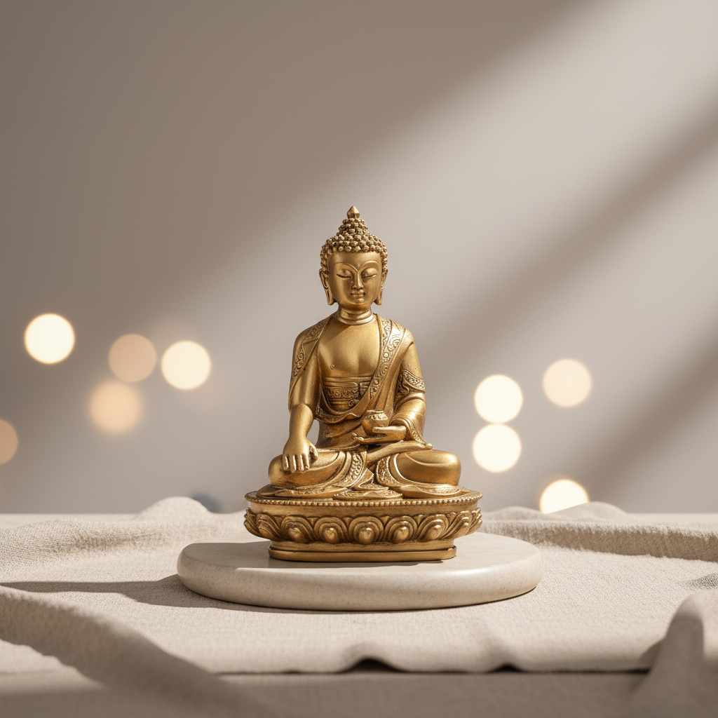 Buda Thai Meditando Bendicion Paz Armonia 15cm - Imagen 4