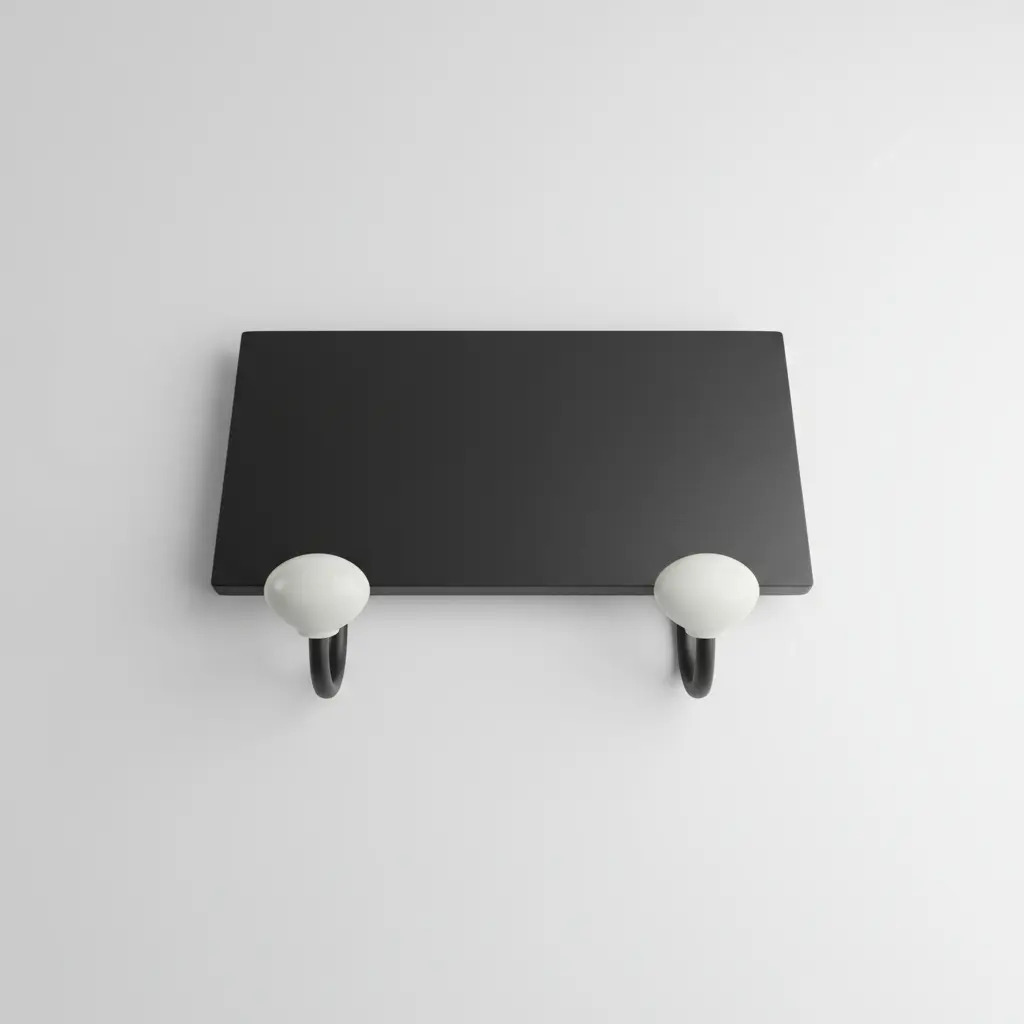 Perchero Estante De Pared Metal Ganchos Ceramica - Imagen 9