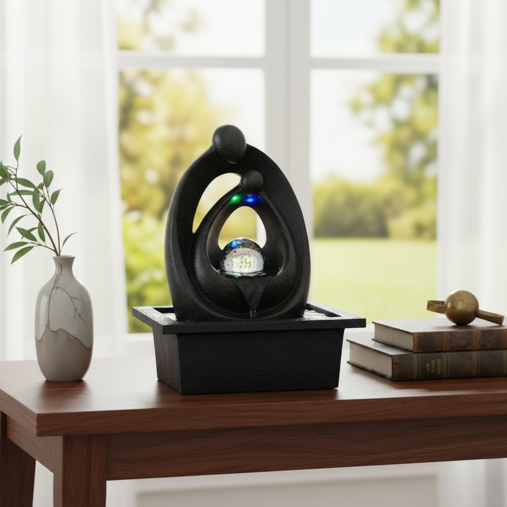 Fuente De Agua Mediana Cascada Relajación Familia Oferta!!! - Imagen 3