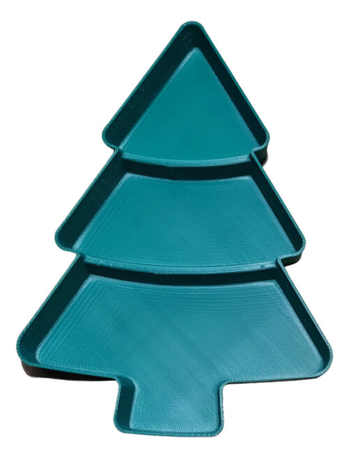 Plato Navideño Forma Arbol De Navidad