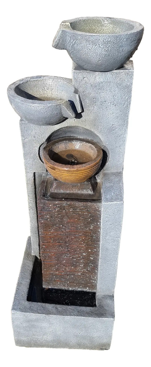 Fuente De Agua Gigante 109cm Torre Alta Luz Cascada - Imagen 3
