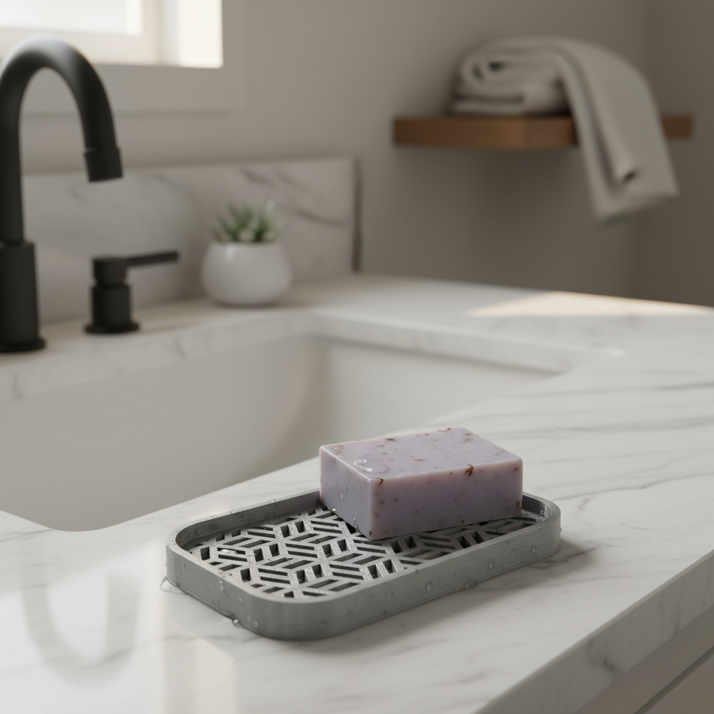 Jabonera Organizador Jabon Baño Parametric Diseño Armonia 3d - Imagen 9