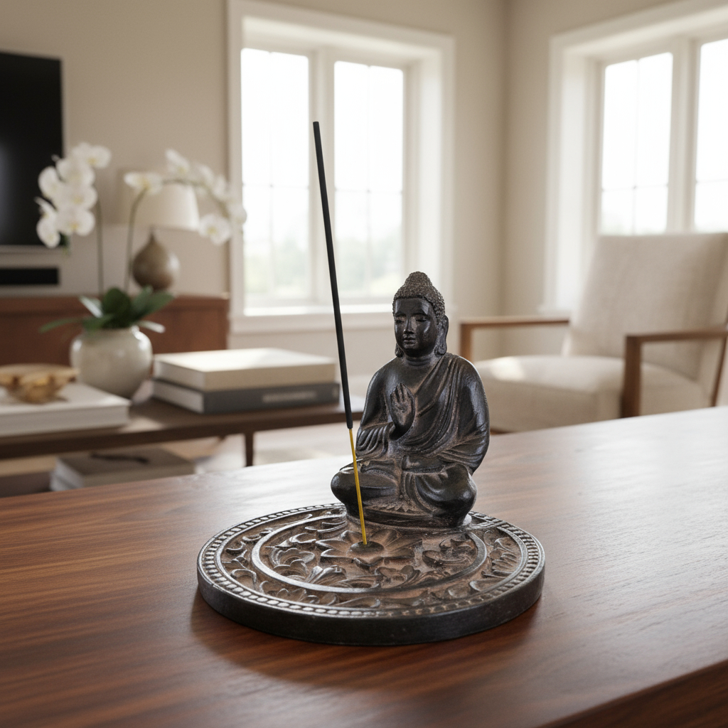 Porta Sahumerios Buda Mandala Grande Bali 15cm - Imagen 22