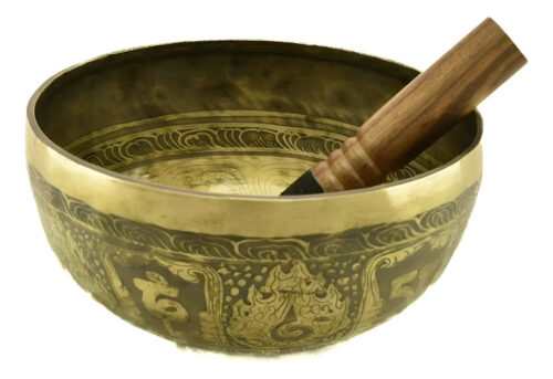 Cuenco Tibetano Original Importado Nepal Grande 21cm