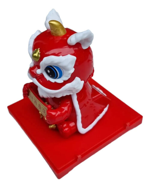 Dragon Chino Suerte Fortuna Solar Grande Mueve Cabeza 9cm