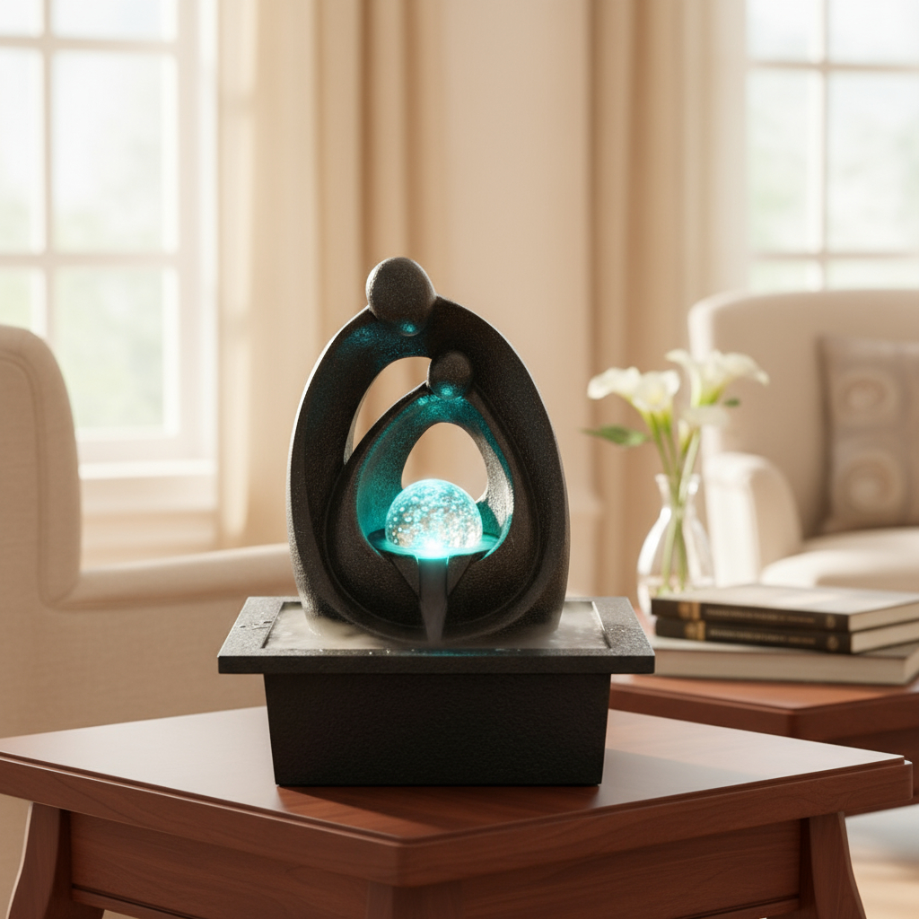 Fuente De Agua Mediana Cascada Relajación Familia Oferta!!! - Imagen 2