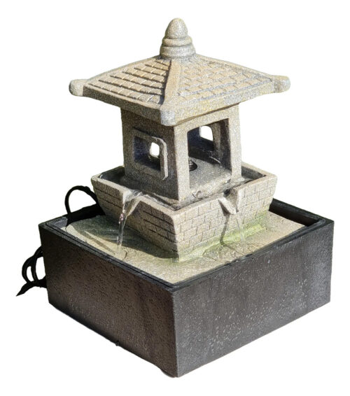 Fuente De Agua Mediana Pagoda Cascada Relajación Oferta!!!