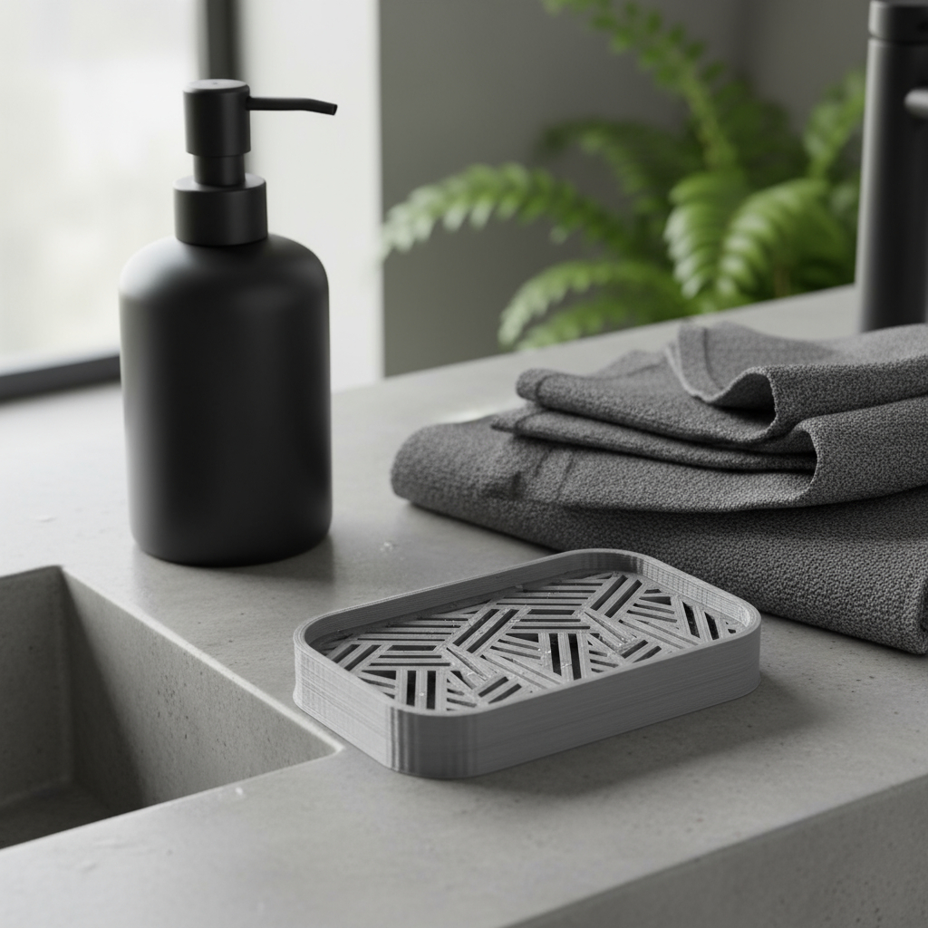 Jabonera Organizador Jabon Baño Parametric Diseño Armonia 3d - Imagen 59
