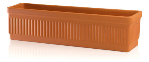 Maceta Balconera N°45 Balcon Terracota Barro Jardinera Blum Marrón Balconera
