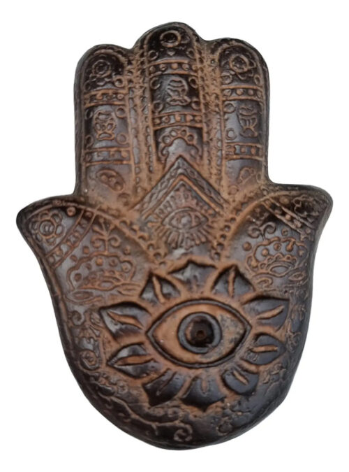 Porta Sahumerios Mano De Fatima Mandala Grande Bali 10cm