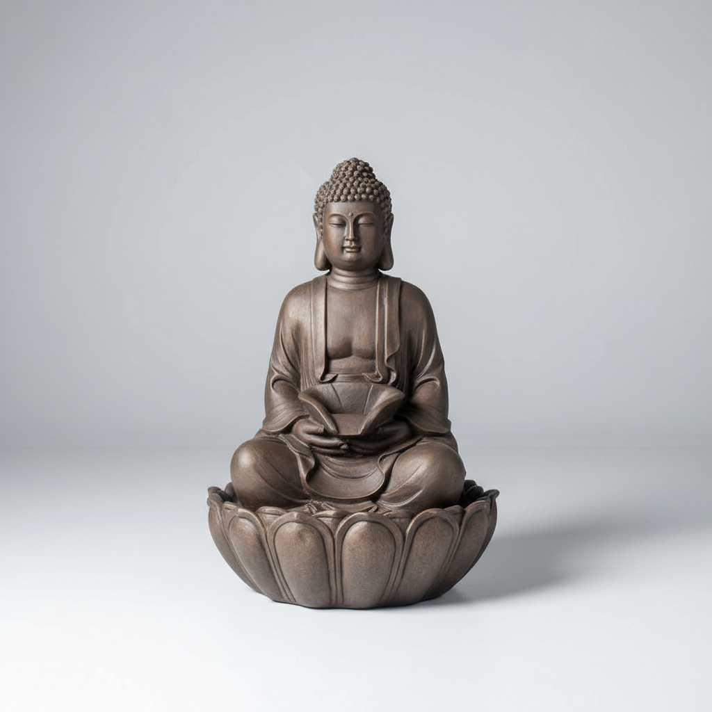 Fuente De Agua Gigante 90cm Buda Deco Budismo Zen Cascada - Imagen 7