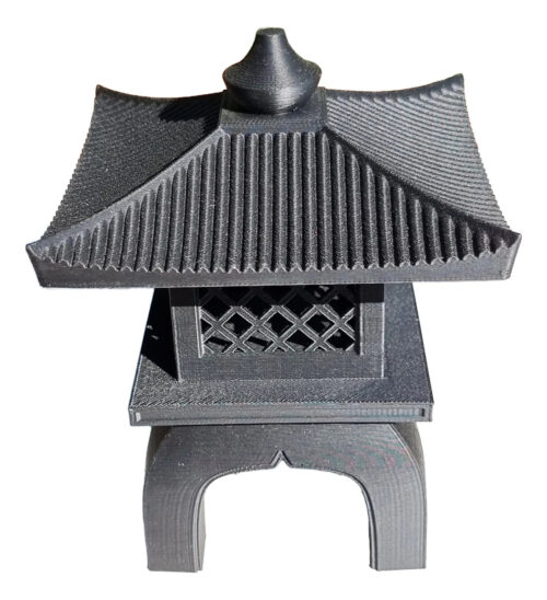 Escultura Lampara Pagoda Japonesa 3d Interior Exterior 14cm
