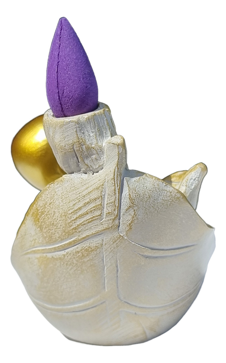 Porta Cono Fuente Humo Buda Bebe Ceramica 10 Cm Zen - Imagen 5
