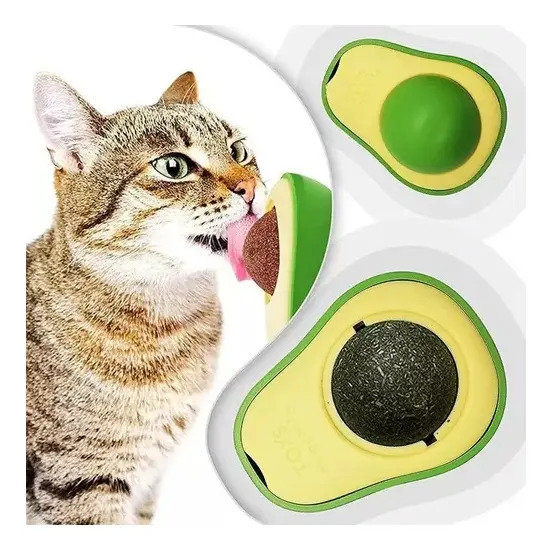 Juguete Bola Catnip Para Gatos Palta Pared Hierba Gatera - Imagen 2