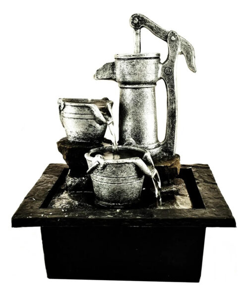Fuente De Agua Mediana Cascada Bomba Super Oferta!!!