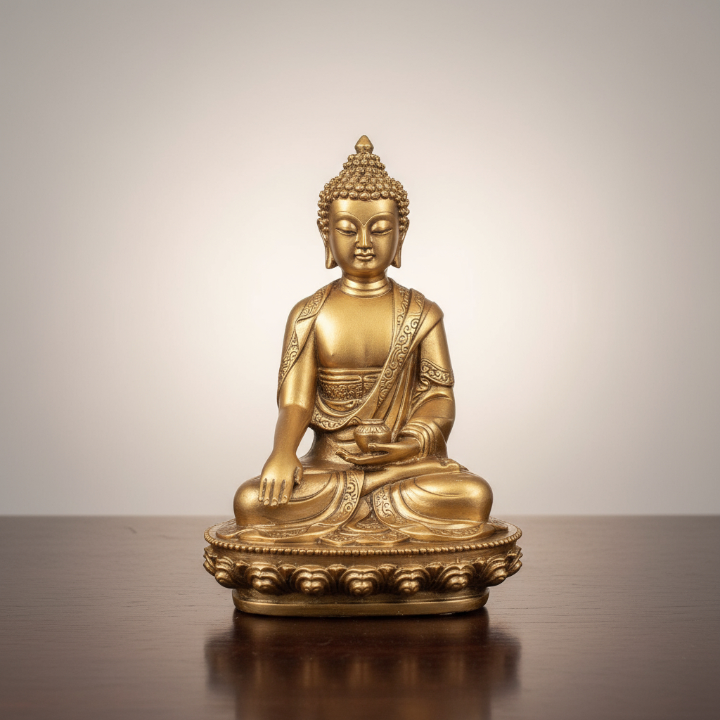 Buda Thai Meditando Bendicion Paz Armonia 15cm - Imagen 3