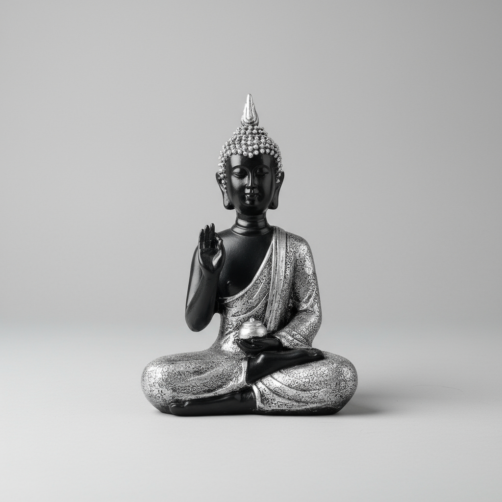 Buda Thai Meditando Bendicion Paz Armonia 22cm - Imagen 6