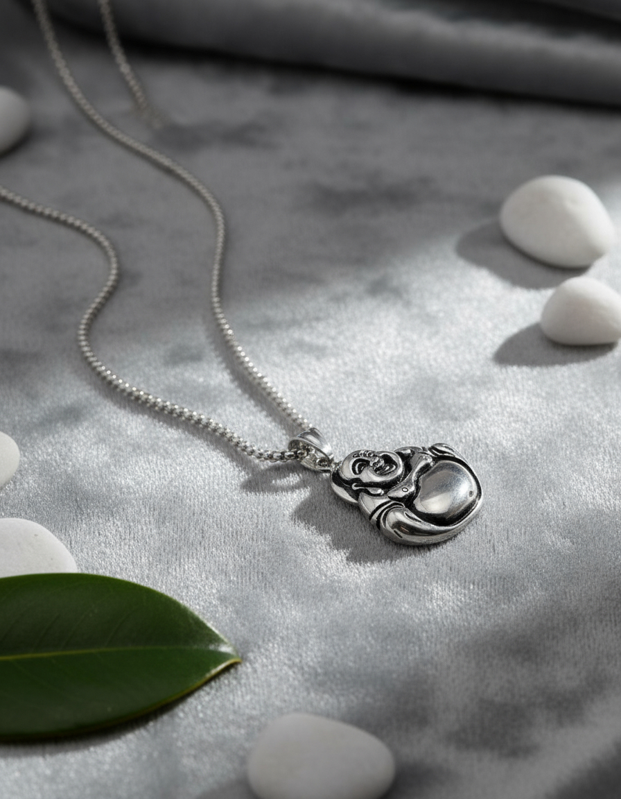 Collar Con Cadena Dije Buda Feliz Suerte Fortuna Oferta!!! - Imagen 7