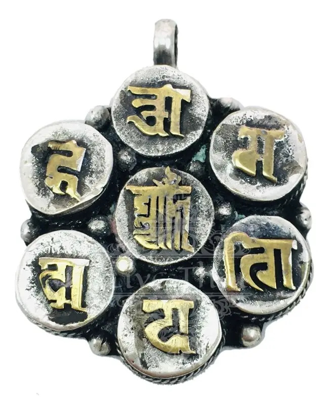 Dijes Importados Metal Mantra Suerte Fortuna Éxito Amor Paz - Imagen 13