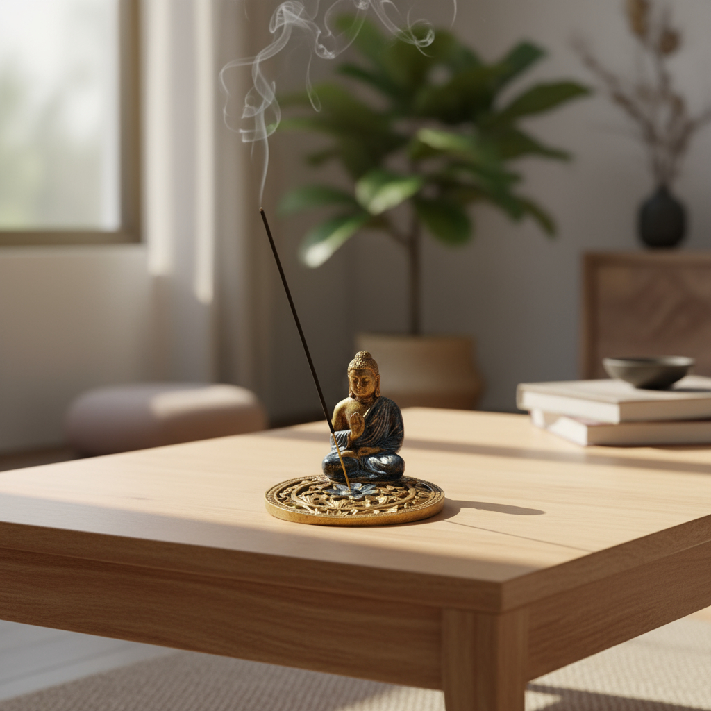 Porta Sahumerios Buda Mandala Grande Bali 15cm - Imagen 19