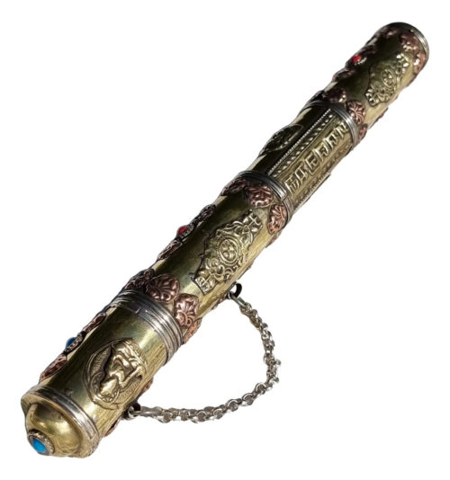 Porta Sahumerios Bronce Cobre Redondo Importado Nepal 30cm