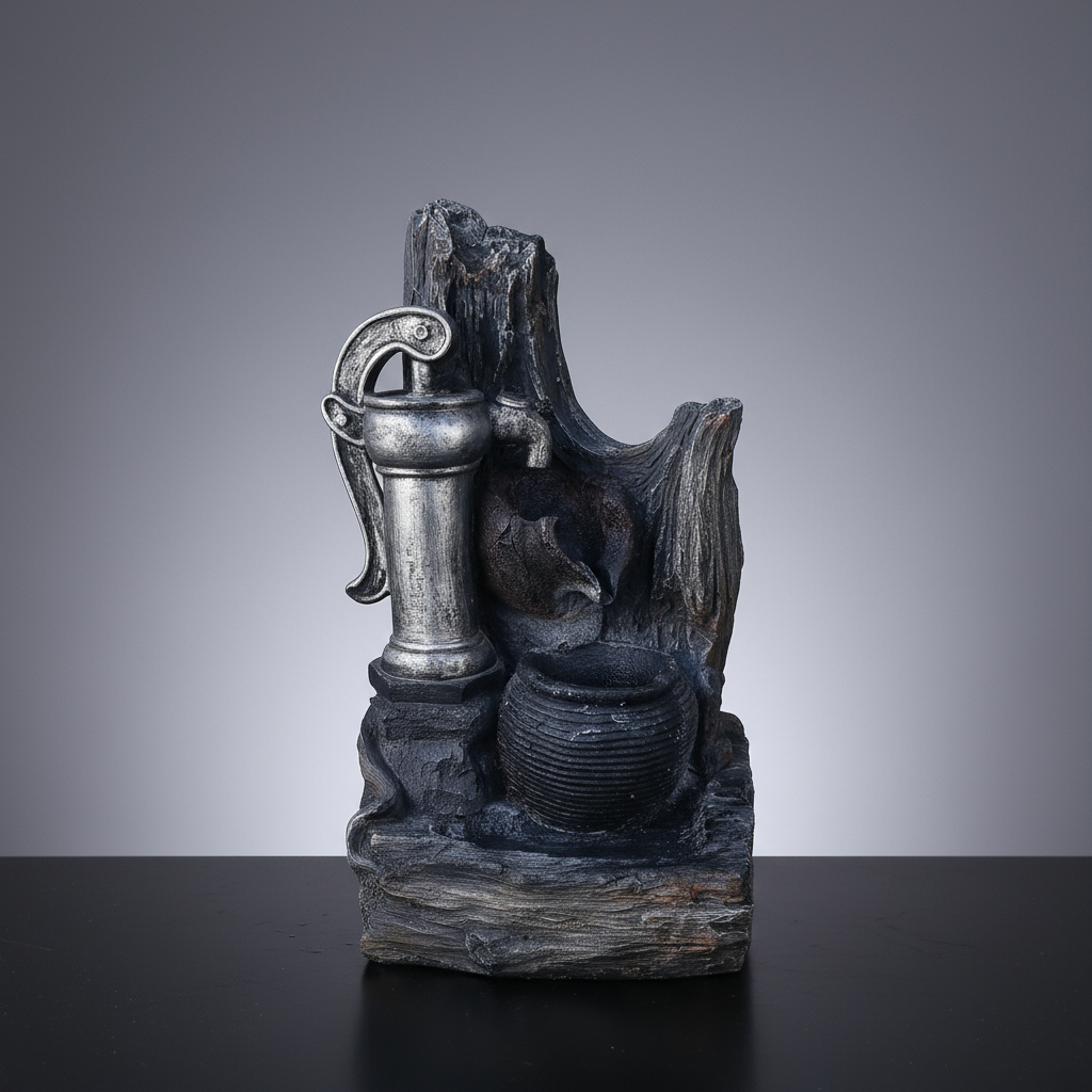Fuente De Agua Cascada Zen Feng Shui 70cm Exterior Interior - Imagen 8