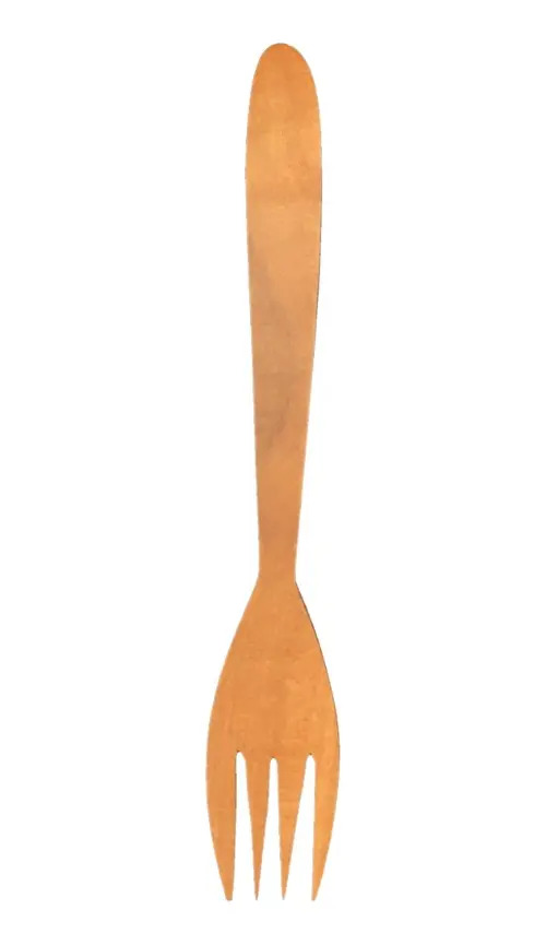 Tenedor Chico De Postre De Madera De Sawoh De Indonesia