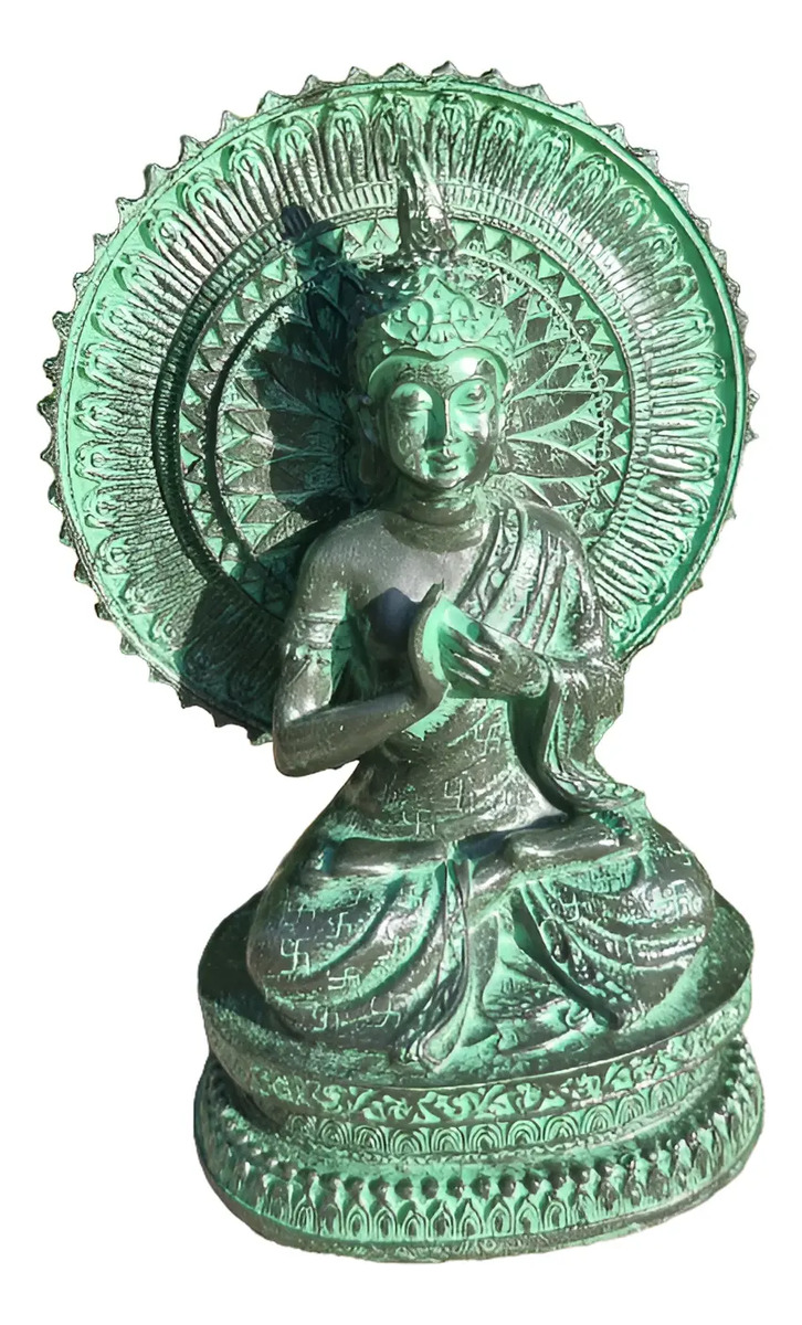 Buda Aura Sabiduria Meditando Bendicion Paz Armonia 17cm