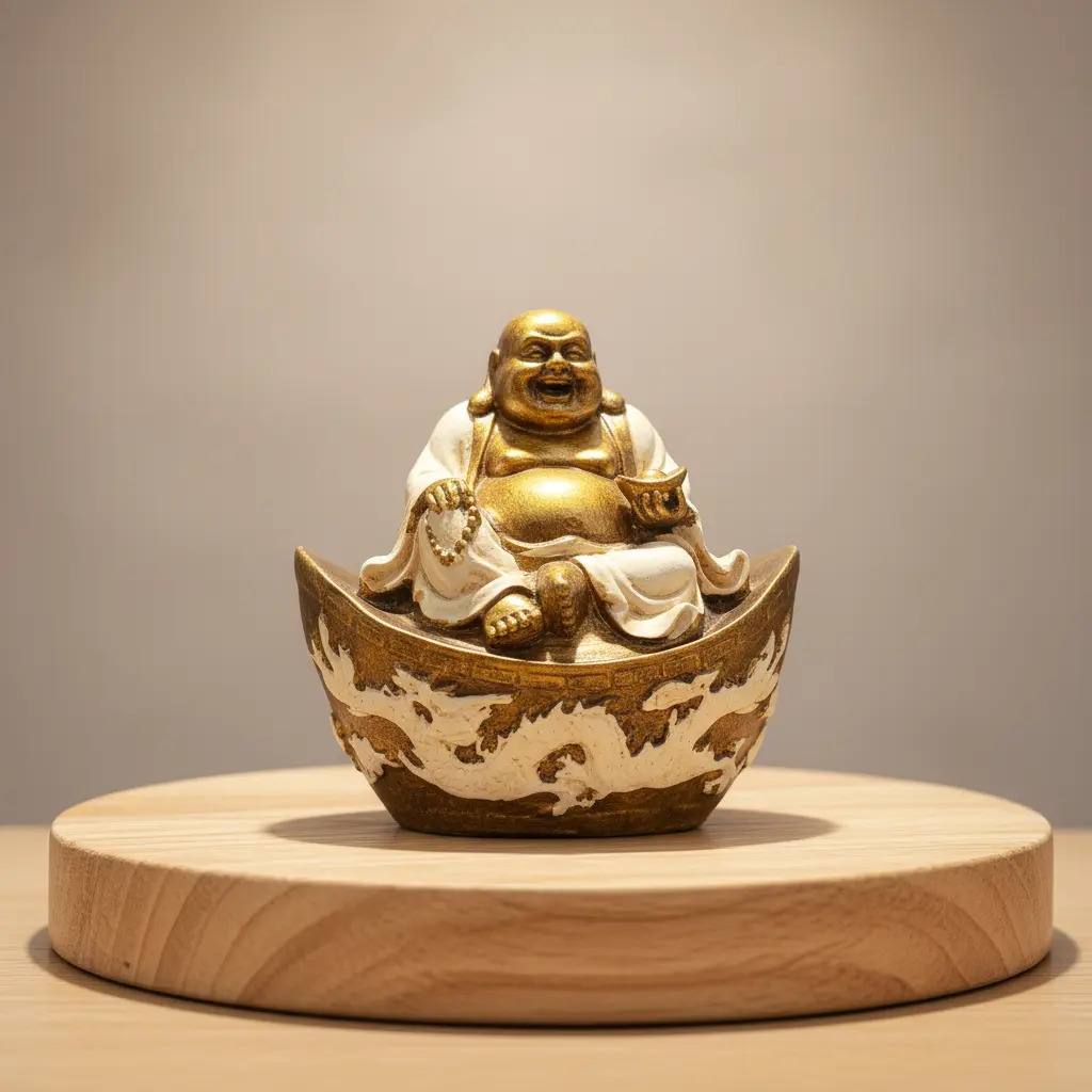 Buda Feliz Suerte Abundancia Dinero Importado Bali 10cm - Imagen 18