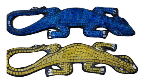 Iguana Geko Lagartija Pared Decorativa Venecitas Deco 50cm