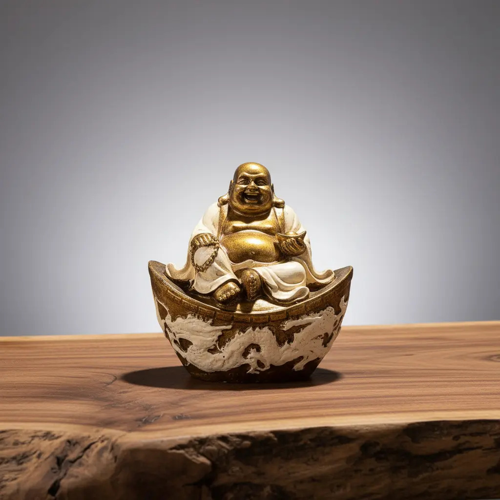 Buda Feliz Suerte Abundancia Dinero Importado Bali 10cm - Imagen 17