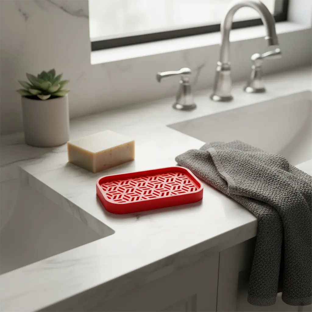 Jabonera Organizador Jabon Baño Parametric Diseño Armonia 3d - Imagen 2