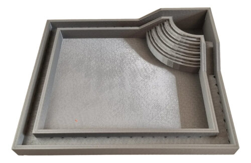Jardin Zen Bandeja Plato 2 Divisiones Con Macetero Suculenta