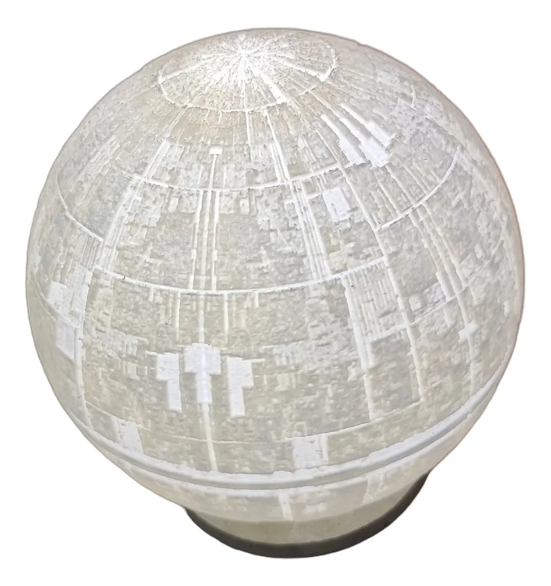 Velador Lámpara Led 3d Estrella De La Muerte Star Wars 18cm - Imagen 4