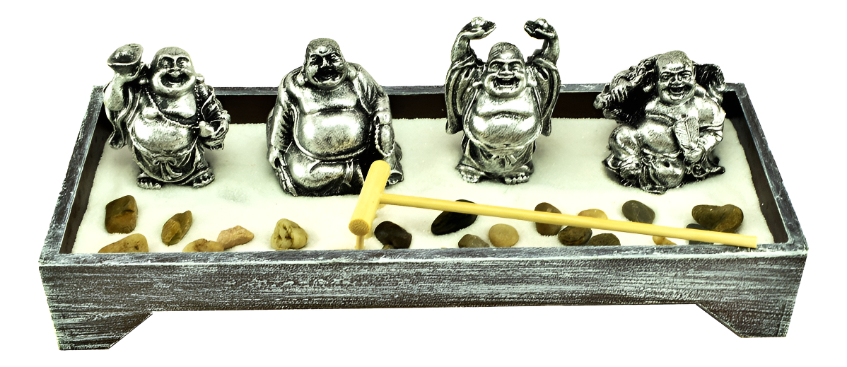 Jardín Zen Buda Aura Feng Shui Velas Meditación Armonía - Imagen 5