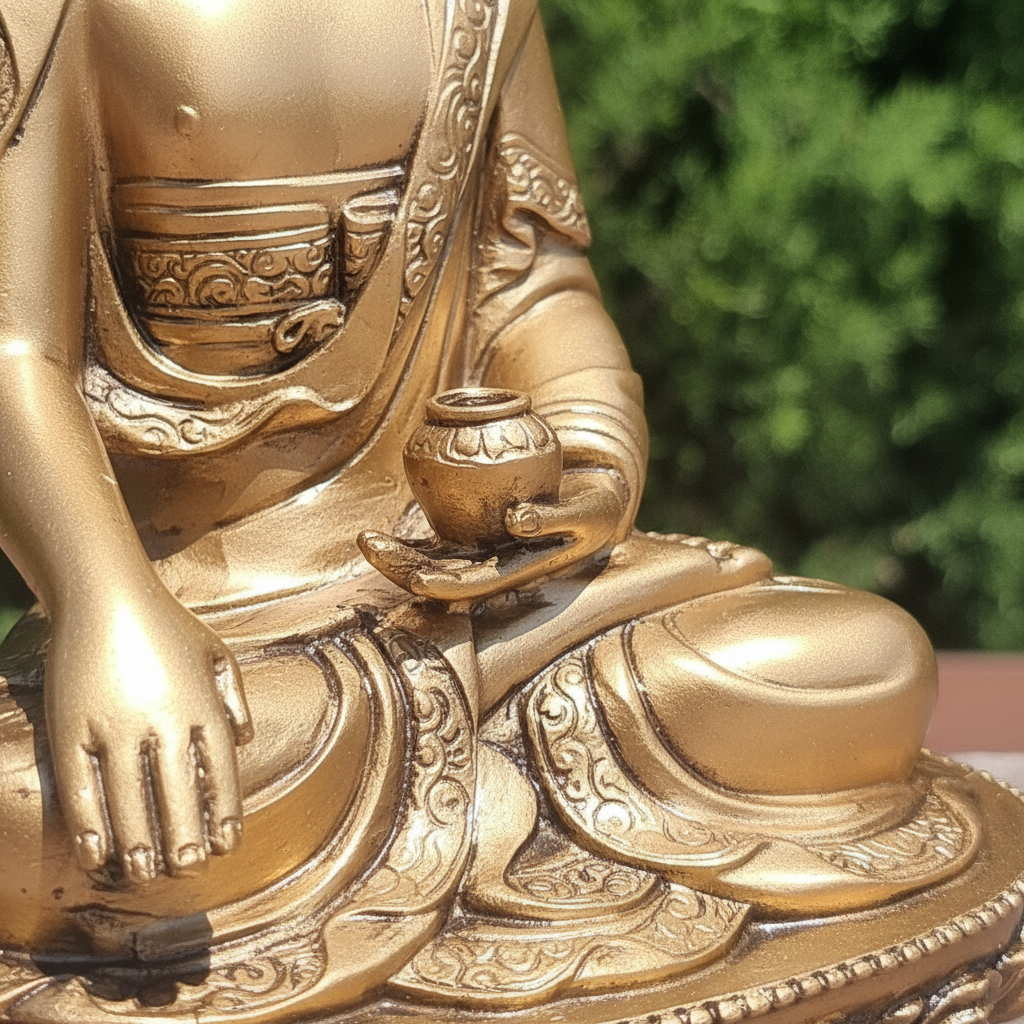 Buda Thai Meditando Bendicion Paz Armonia 15cm - Imagen 9