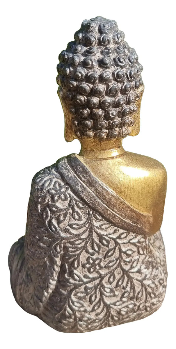 Buda Meditando Dorado Bendicion Paz Toga Armonia 23cm - Imagen 4