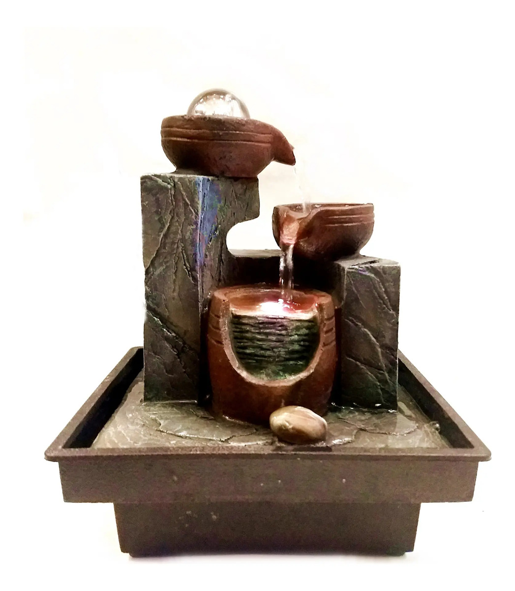 Fuente De Agua Esfera Mediana Cascada Relajación Oferta!!!