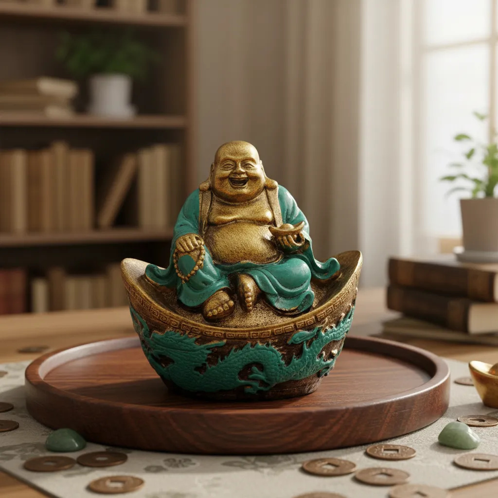 Buda Feliz Suerte Abundancia Dinero Importado Bali 10cm - Imagen 36