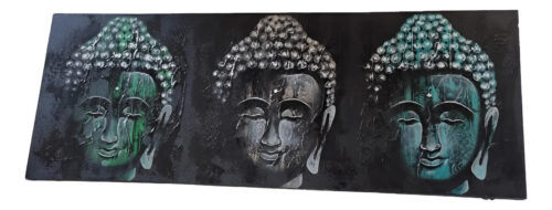 Cuadro De Buda 120 X45 Cm Artesanal Importados Indonesia