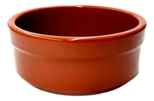 Terrina Esmaltada N°22 Cazuela Compotera Plato Barro Picada