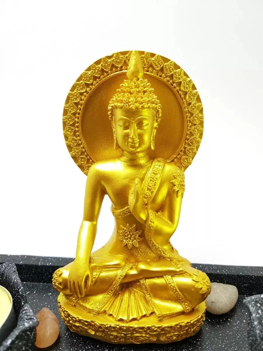 Jardín Zen Buda Aura Feng Shui Velas Meditación Armonía - Imagen 2