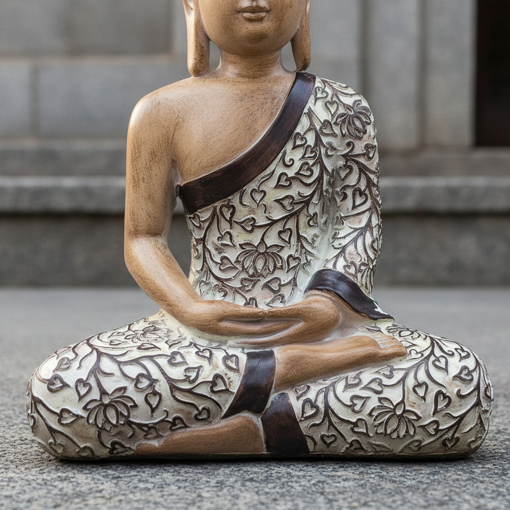 Buda Hindú Meditando Resina Meditando Deco Interior 36cm - Imagen 3