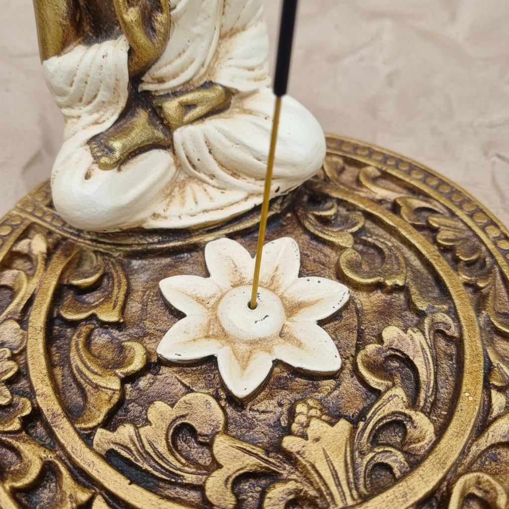 Porta Sahumerios Buda Mandala Grande Bali 15cm - Imagen 10
