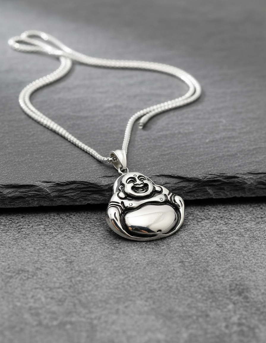 Collar Con Cadena Dije Buda Feliz Suerte Fortuna Oferta!!! - Imagen 10