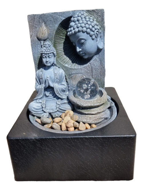 Fuente De Agua Mediana Cascada Buda Esfera Inspira Oferta!!!