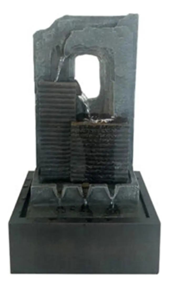 Fuentes De Agua Grande Cascadas Torre Minimalista Rustica