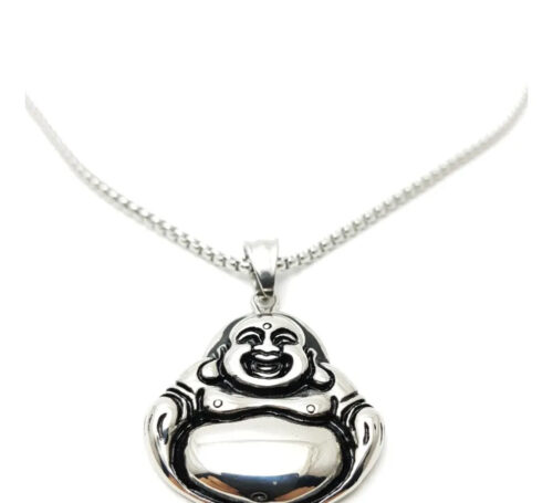 Collar Con Cadena Dije Buda Feliz Suerte Fortuna Oferta!!!