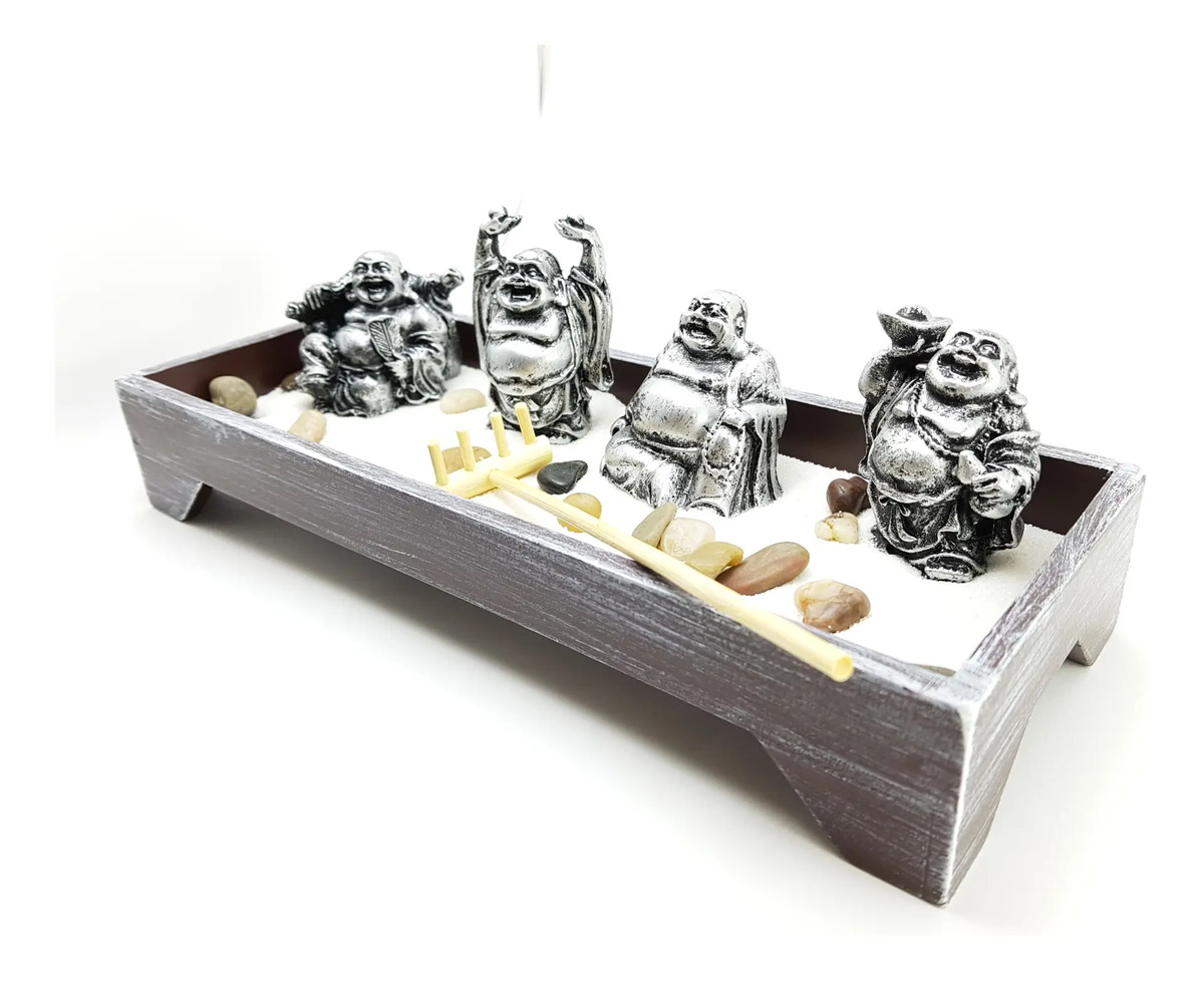 Jardín Zen Buda Aura Feng Shui Velas Meditación Armonía - Imagen 9